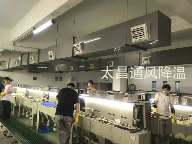 東莞某電鍍車間環(huán)?？照{(diào)降溫案例